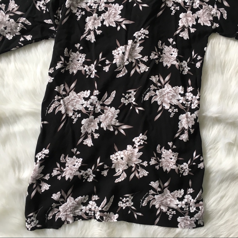 Spiritual Gangster Floral Black Maya Kimono - Picture 8 of 8